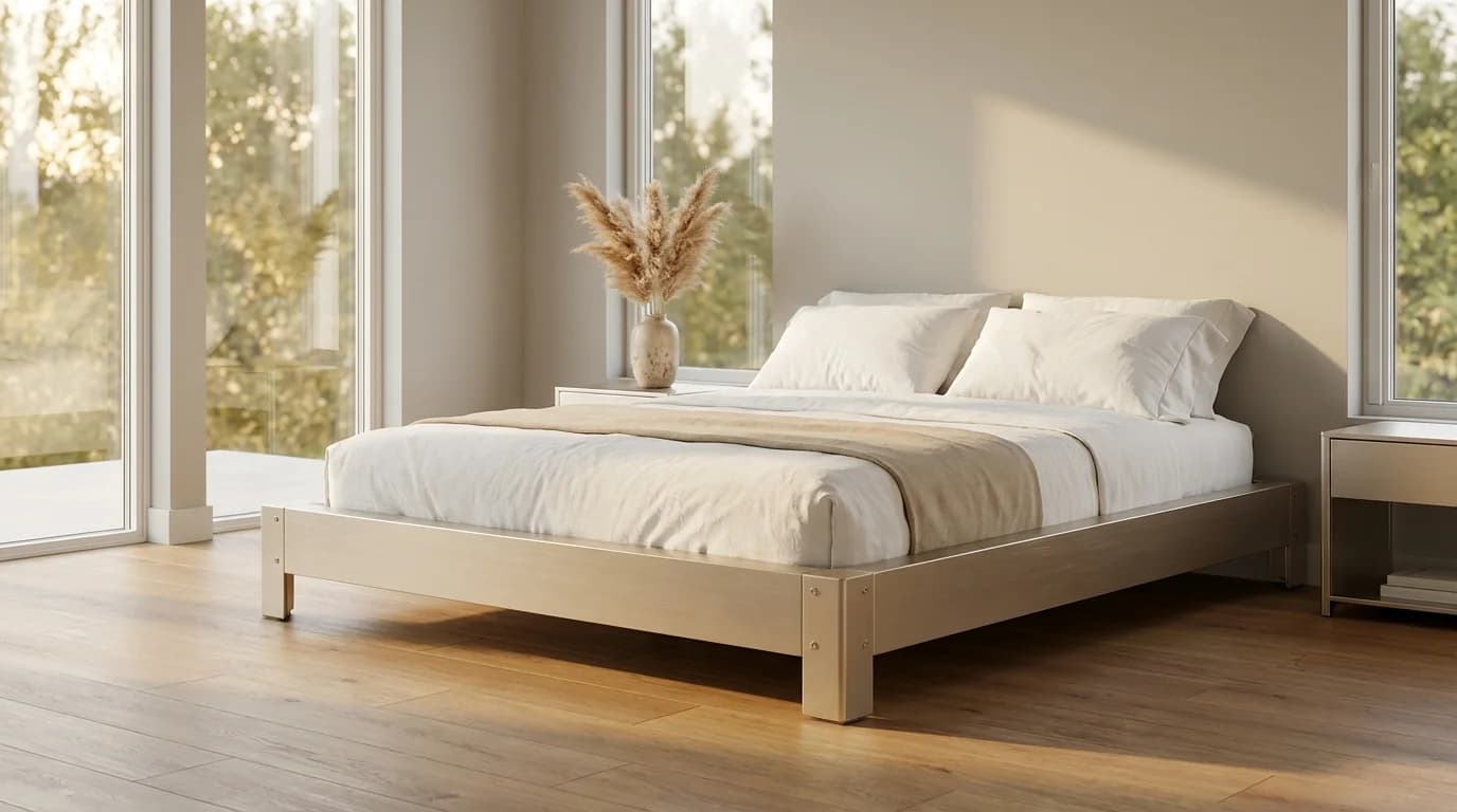 ono bett — offene konstruktion mit matratze