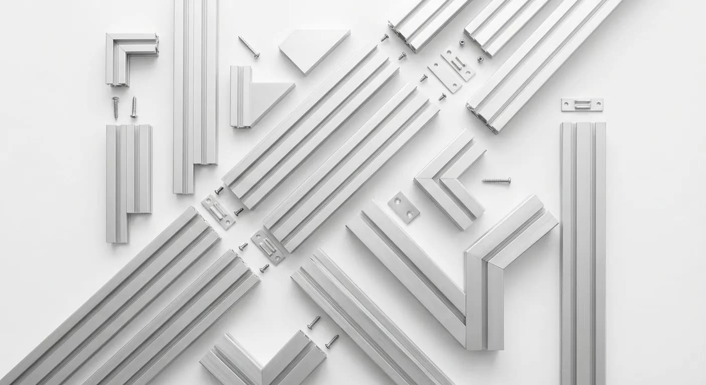 kreislauf — dein möbel zieht mit dir um. zerlegen, transportieren, neu aufbauen. am ende nehmen wir jedes profil zurück und schmelzen es ein.